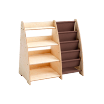 Montessori wooden shelves for children