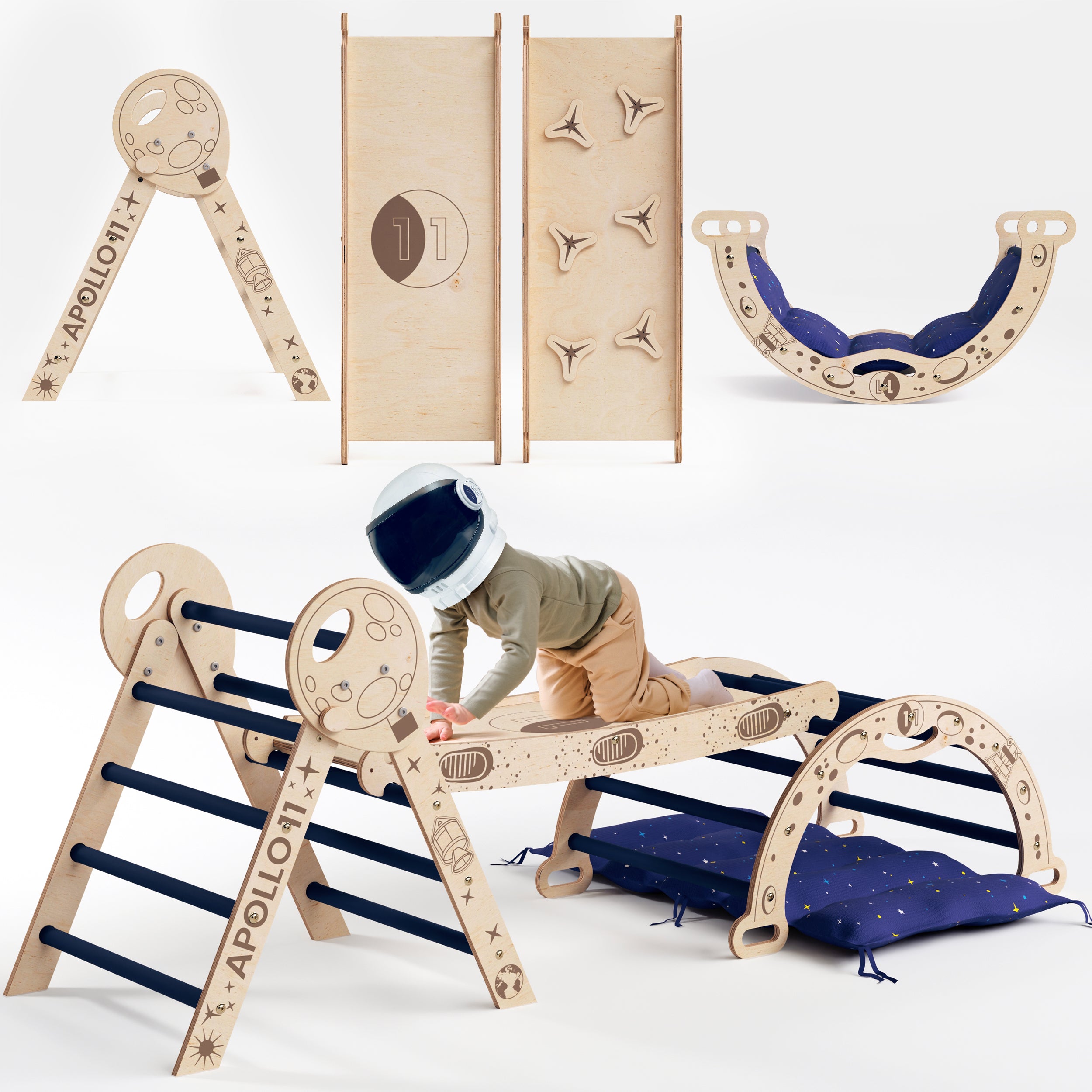 Apollo 4in1 Climbing Set – Limited Apollo 11 Edition | Toddlers