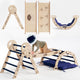 Apollo 4in1 Climbing Set:  Pikler Triangle, Arch, Slide Board, and Cushion for Little Toddlers Astronauts