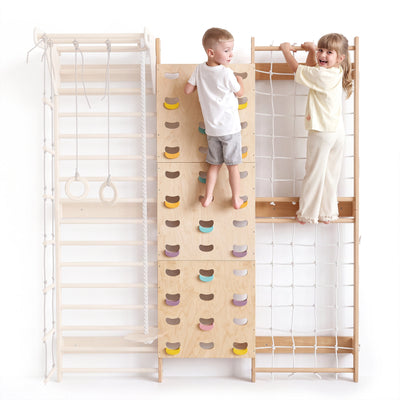 Swedish Wall Extension: Climbing Wall & Net