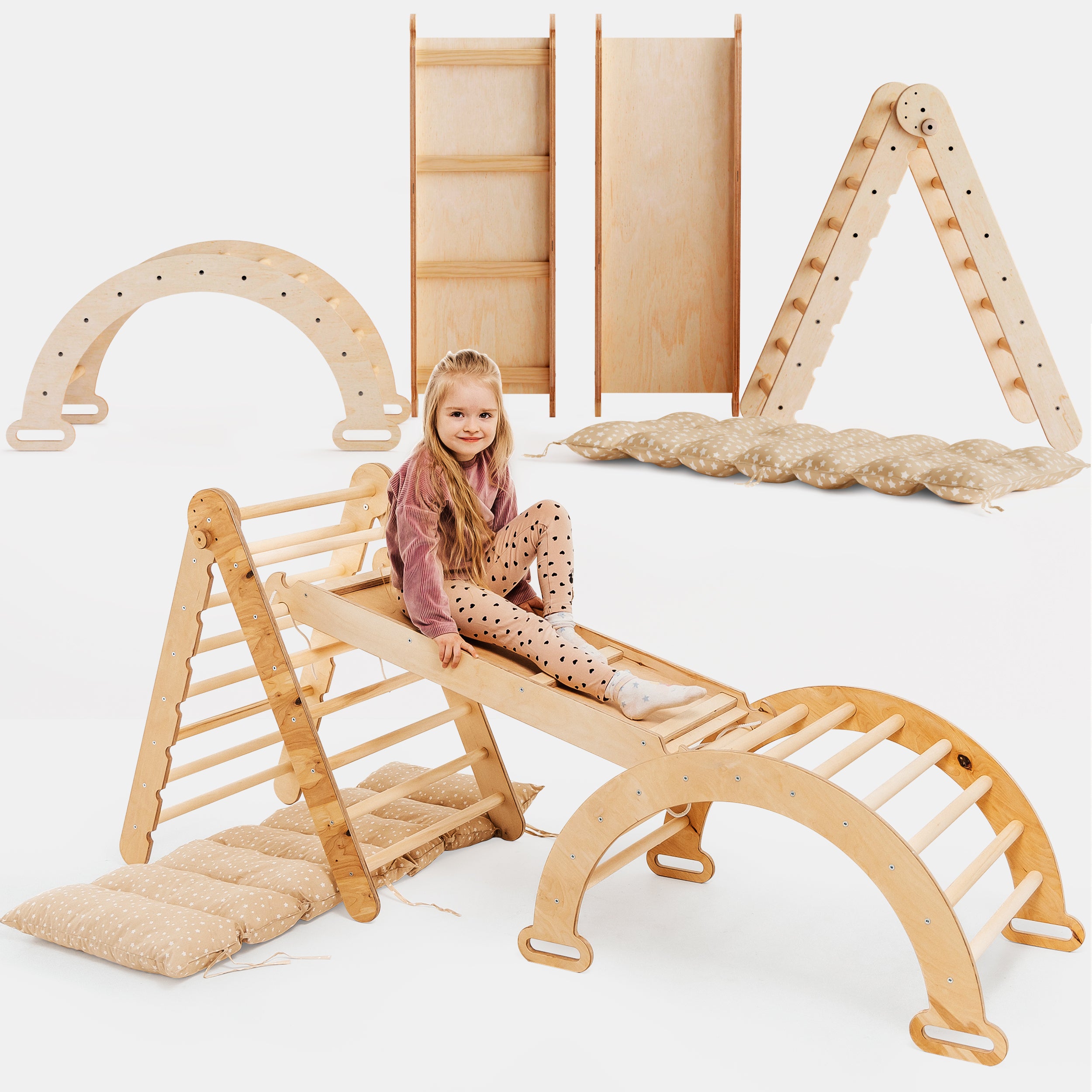 4in1 Montessori climbing Frame set - Best Models | 4.5+ Rated by