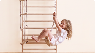 5-in-1 Swedish Wall Bars XL with Pull-Up Bar & 3-in-1 Swing Set