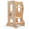 Stable Montessori Learning Tower: Wooden Growing Chair - Beige